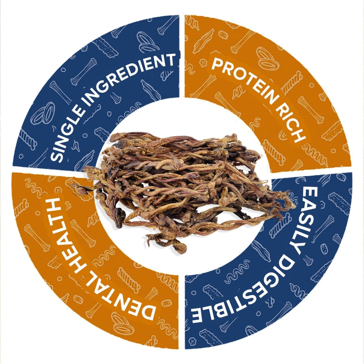 ValueBull Pizzle Twists, Premium Lamb, 120 Count Bulk Pack - ValuePetSupplies
