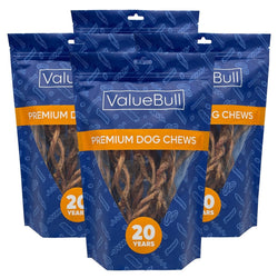 ValueBull Pizzle Twists, Premium Lamb, 80 Count - Lamb - 80 Pizzles