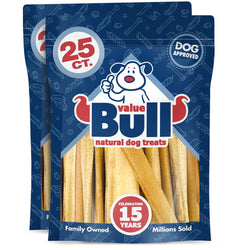 ValueBull USA Pig Skin Retriever Rolls, 4 Inch, Smoked, 50 Count - ValuePetSupplies