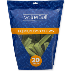 ValueBull Himalayan Yak Cheese Dog Chews, Mint, Large, 25 Count - 25