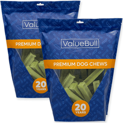 ValueBull Himalayan Yak Cheese Dog Chews, Mint, Large, 50 Count Wholesale Pack - 50