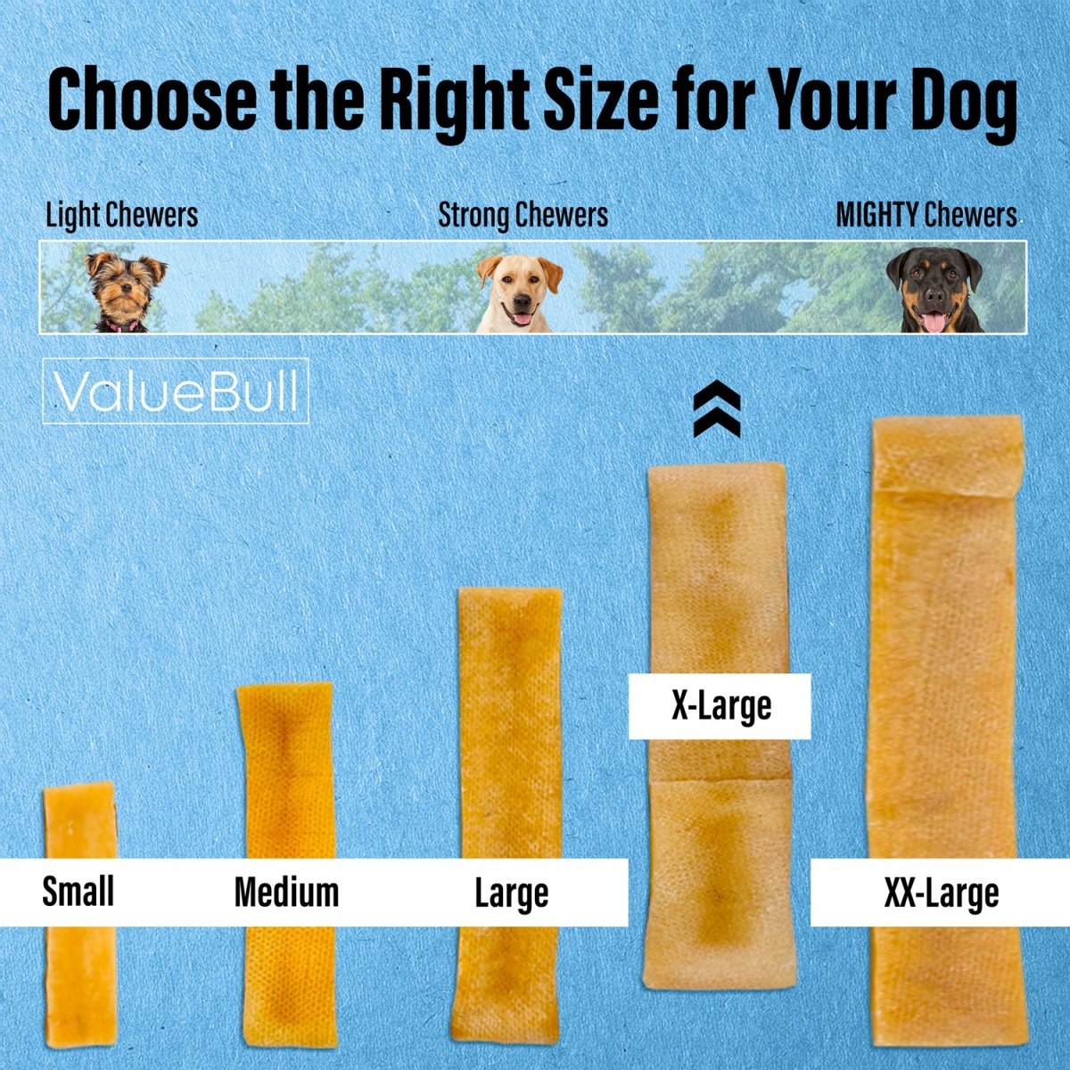 ValueBull Himalayan Yak Cheese Dog Chews, Extra Large, 20 lb Bulk Pack - X-Large - 20 LB