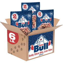 ValueBull Bully Stick Bits for Small Dogs, Natural Dog Chews, 6 Pounds - ValuePetSupplies