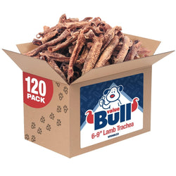 ValueBull Lamb Trachea for Dogs, Premium, 4 - 9 Inch, 120 Count BULK PACK - ValuePetSupplies