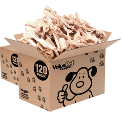 ValueBull Cheek Slices, Premium Lamb Dog Chews, 5 - 6 Inch, 240 Count BULK PACK - ValuePetSupplies