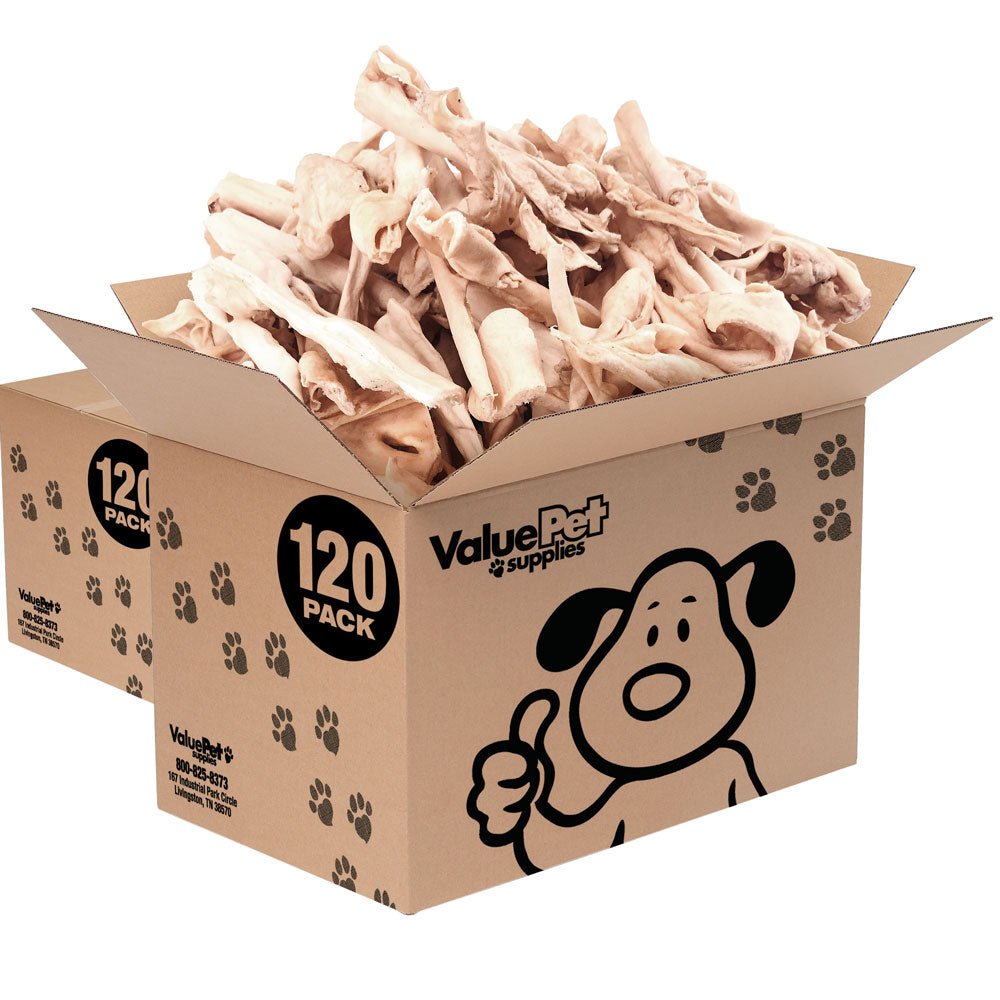 ValueBull Cheek Slices, Premium Lamb Dog Chews, 5 - 6 Inch, 240 Count BULK PACK - ValuePetSupplies