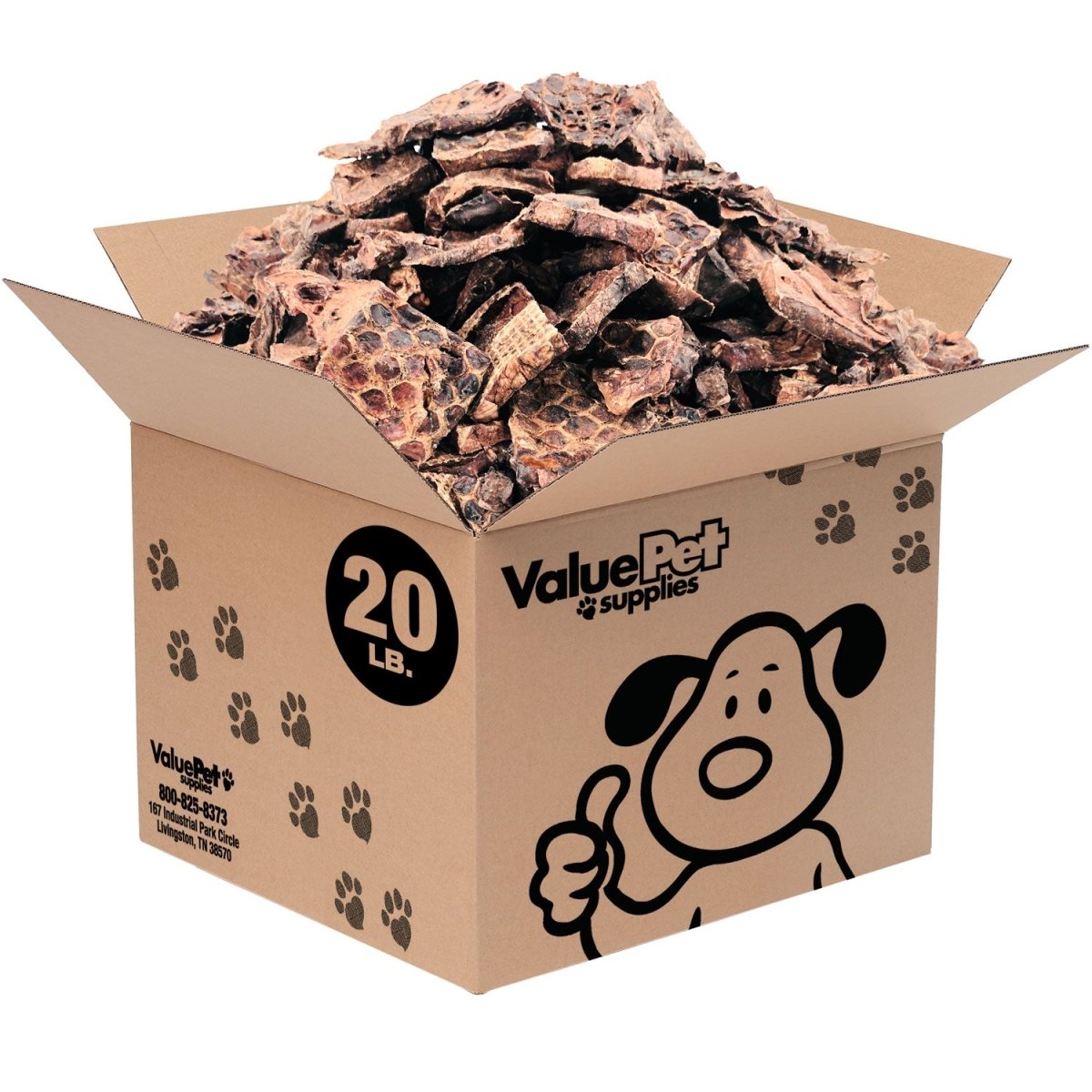 ValueBull Lamb Lung Wafers for Dogs, Premium 20 lb BULK PACK - ValuePetSupplies