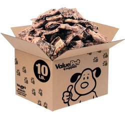 ValueBull Lamb Lung Wafers for Dogs, Premium 10 Pound BULK PACK - ValuePetSupplies