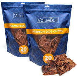 ValueBull Lamb Lung Wafers for Dogs, Premium 4 lb - ValuePetSupplies
