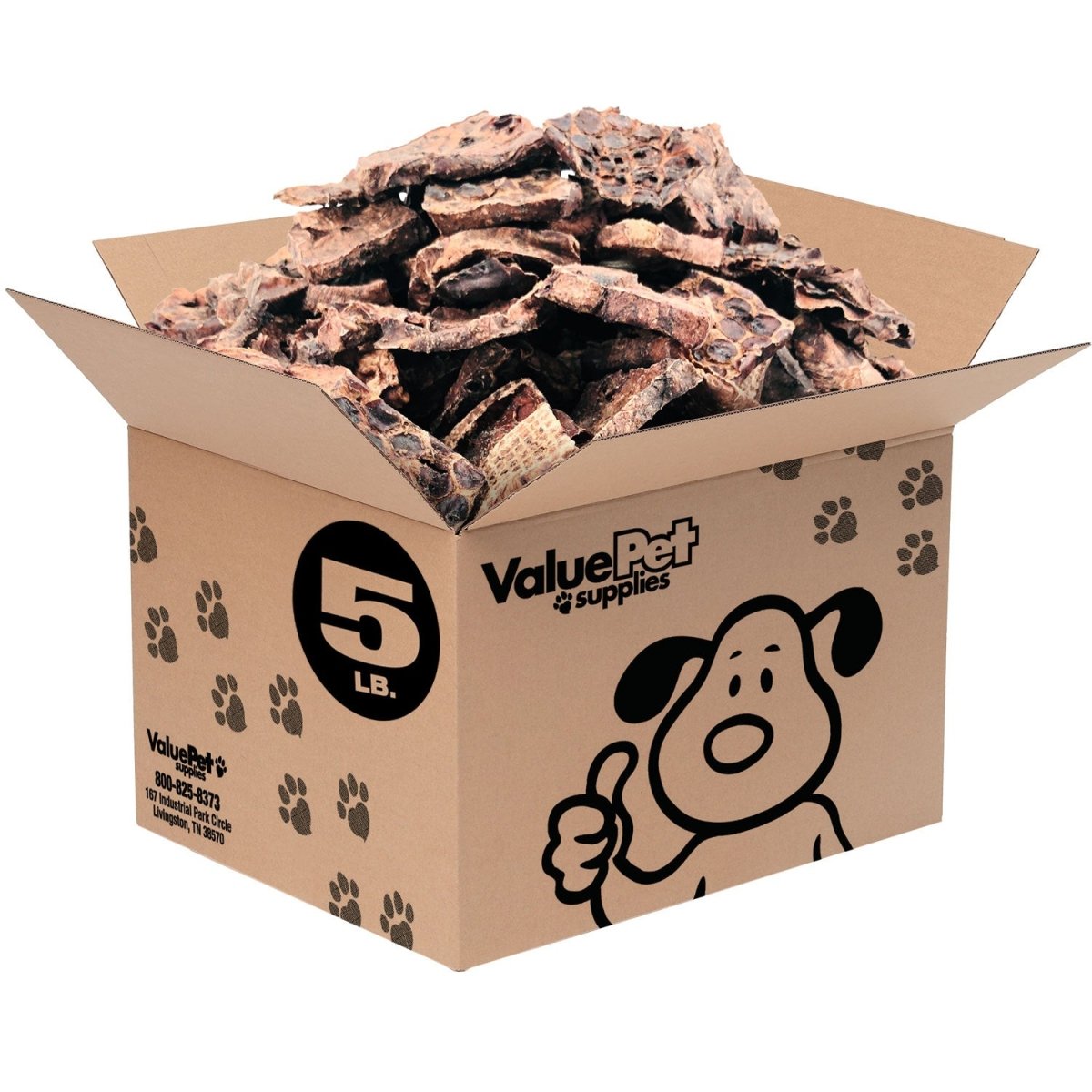 ValueBull Lamb Lung Wafers for Dogs, Premium 5 Pound - ValuePetSupplies