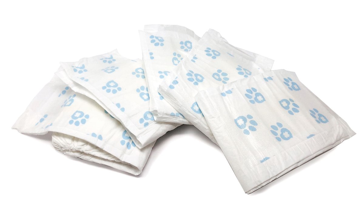ValueWrap Male Wraps, Disposable Dog Diapers, 1 - Tab Large, Lavender, 288 Count BULK PACK - ValuePetSupplies