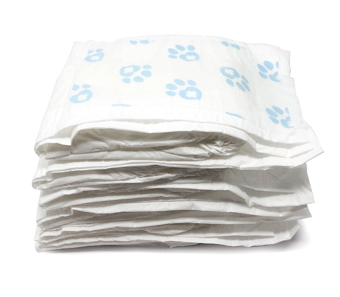 ValueWrap Male Wraps, Disposable Dog Diapers, 1 - Tab Large, Lavender, 72 Count - ValuePetSupplies