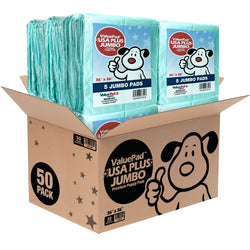 ValuePad USA Plus Puppy Pads, Jumbo 36x36 Inch, 50 Count - ValuePetSupplies