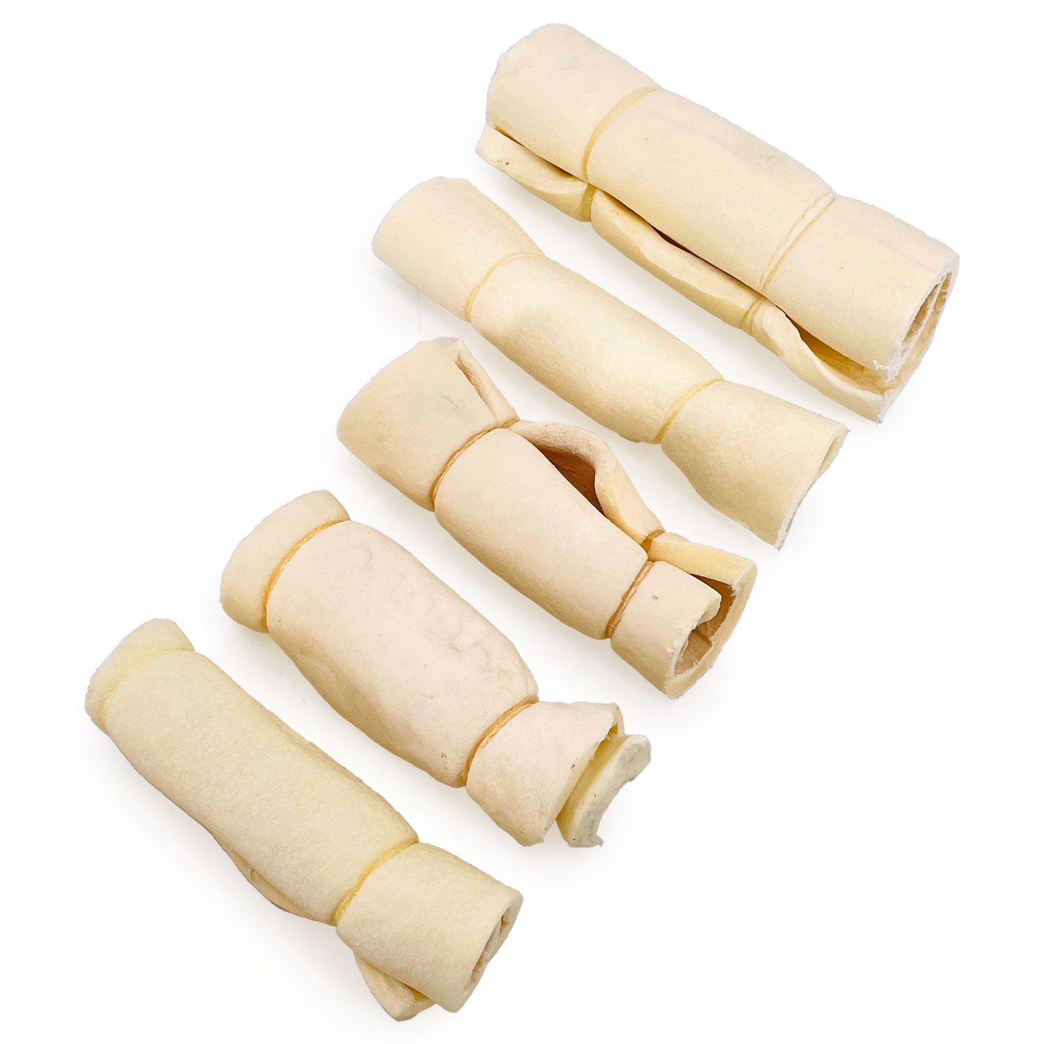 ValueBull Beef Cheek Rolls, Dog Chews, Varied Shapes, 6 Inch, 2 Pounds - Cheek Roll - 2 Pound