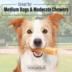 ValueBull Himalayan Yak Cheese Dog Chews, Medium, 25 ct Bulk Pack