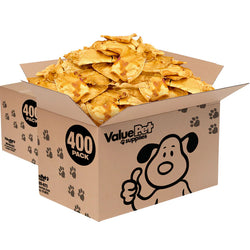 ValueBull USA Beef Rawhide Chips for Dogs, Chicken, 800 Count Wholesale Pack