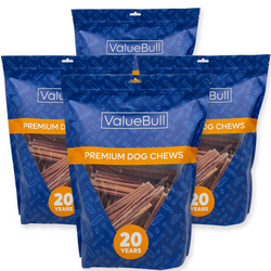 ValueBull Odor Free Bully Sticks for Small Dogs, Thin 6 Inch, 400 Count Wholesale Pack - 400