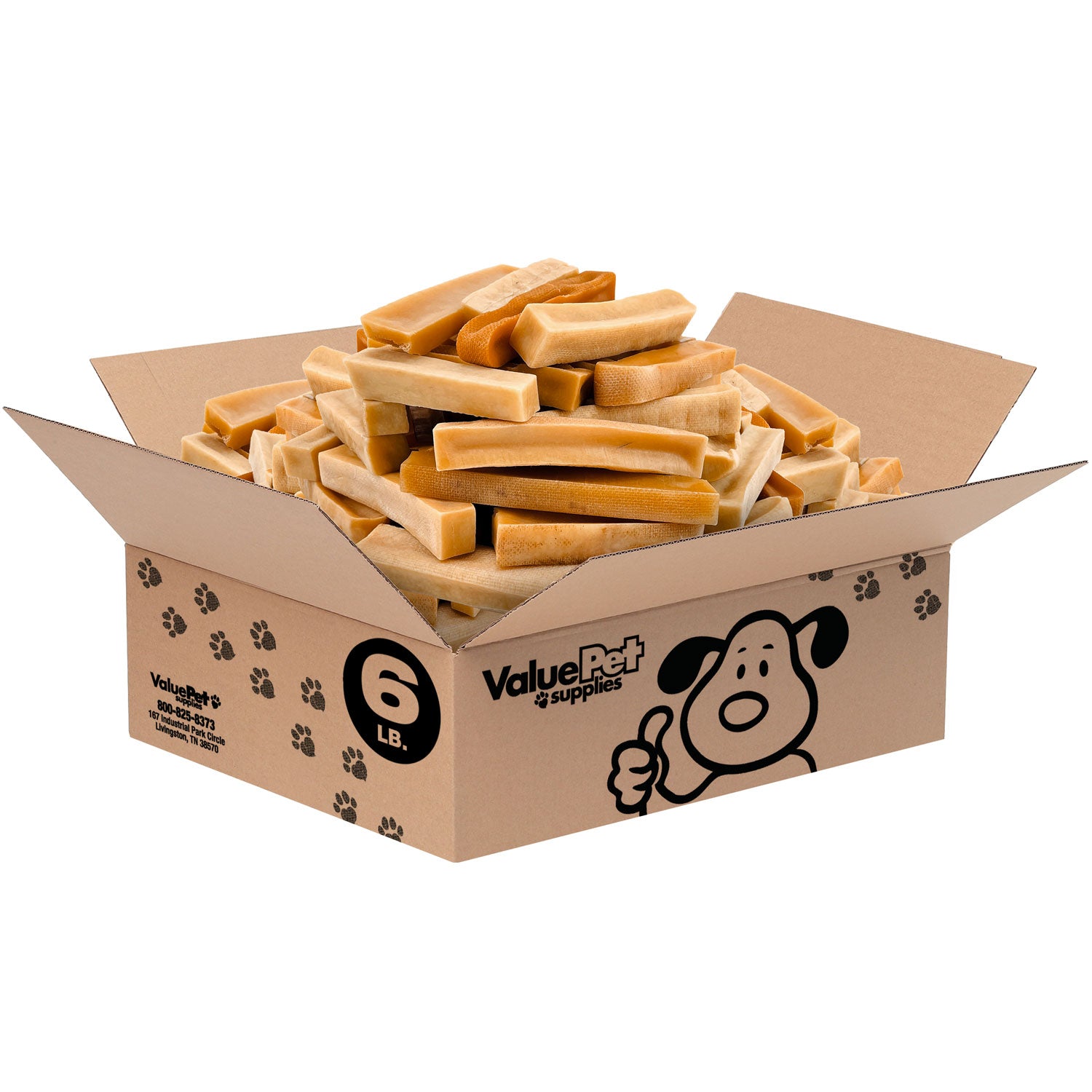 ValueBull Himalayan Yak Cheese Dog Chews, Medium, 6 lb Bulk Pack - Medium - 6 LB