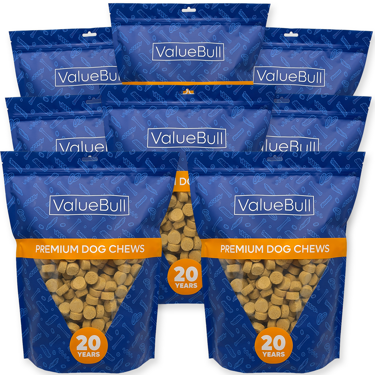ValueBull USA Freeze Dried Fish & Sweet Potato Training Treats for Dogs & Cats, 16 Pounds Wholesale Pack