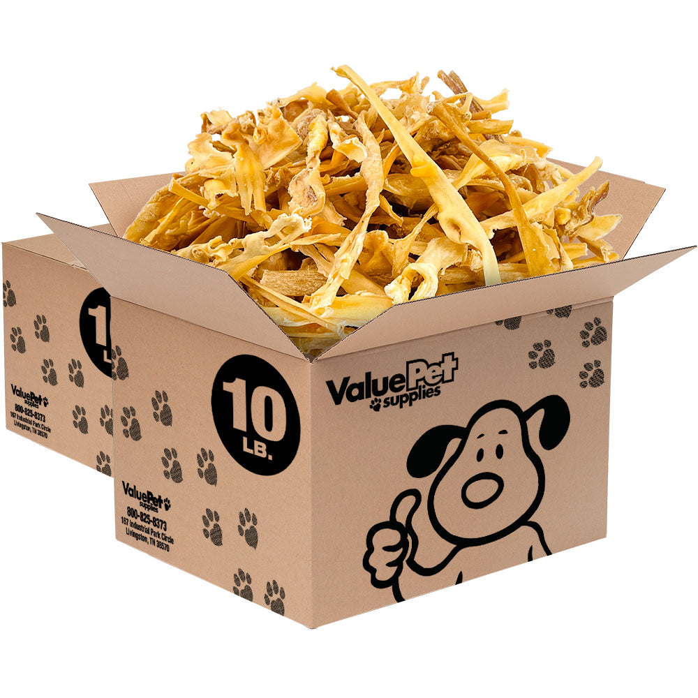 ValueBull Cheek Slices, Premium Lamb Dog Chews, Varied Shapes, 20 Pounds Bulk Pack - Varied - 20 Pound