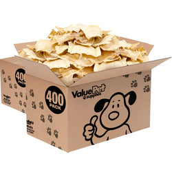 ValueBull USA Beef Rawhide Chips for Dogs, 800 Count Wholesale Pack