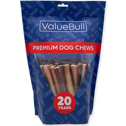 ValueBull Odor Free Bully Sticks for Dogs, Medium 6 Inch, 50 Count - 50