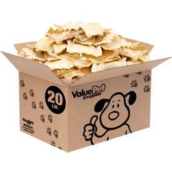 ValueBull USA Rawhide Chips, 20 Pound Bulk Pack - Natural,1 Pound (Pack of 20)