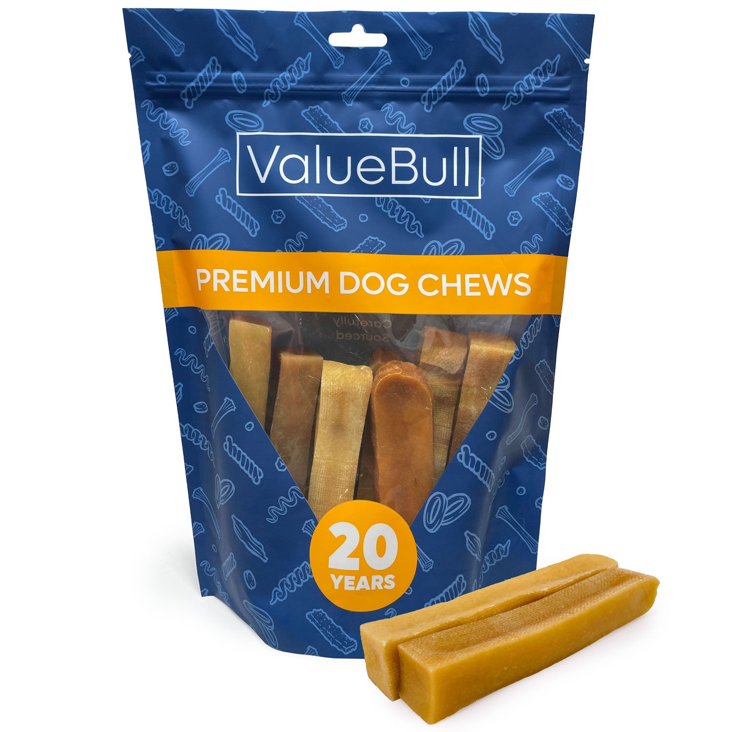 ValueBull Himalayan Yak Cheese Dog Chews, Large, 2 lb - Large - 2 LB