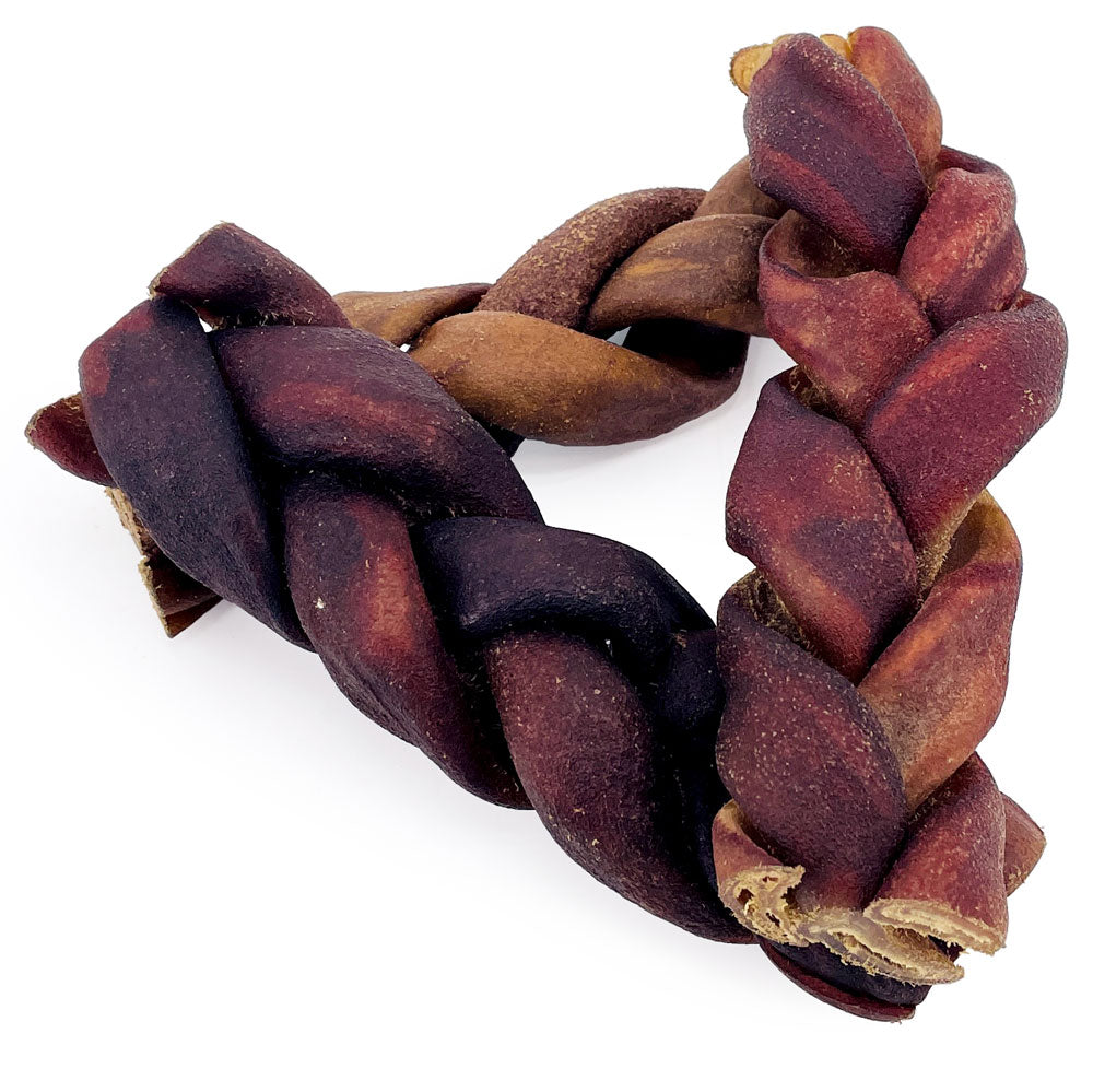 ValueBull USA Collagen Braid Beef Large Dog Chews, Jumbo 6 Inch 50 Count Bulk - Jumbo - 50 Braids