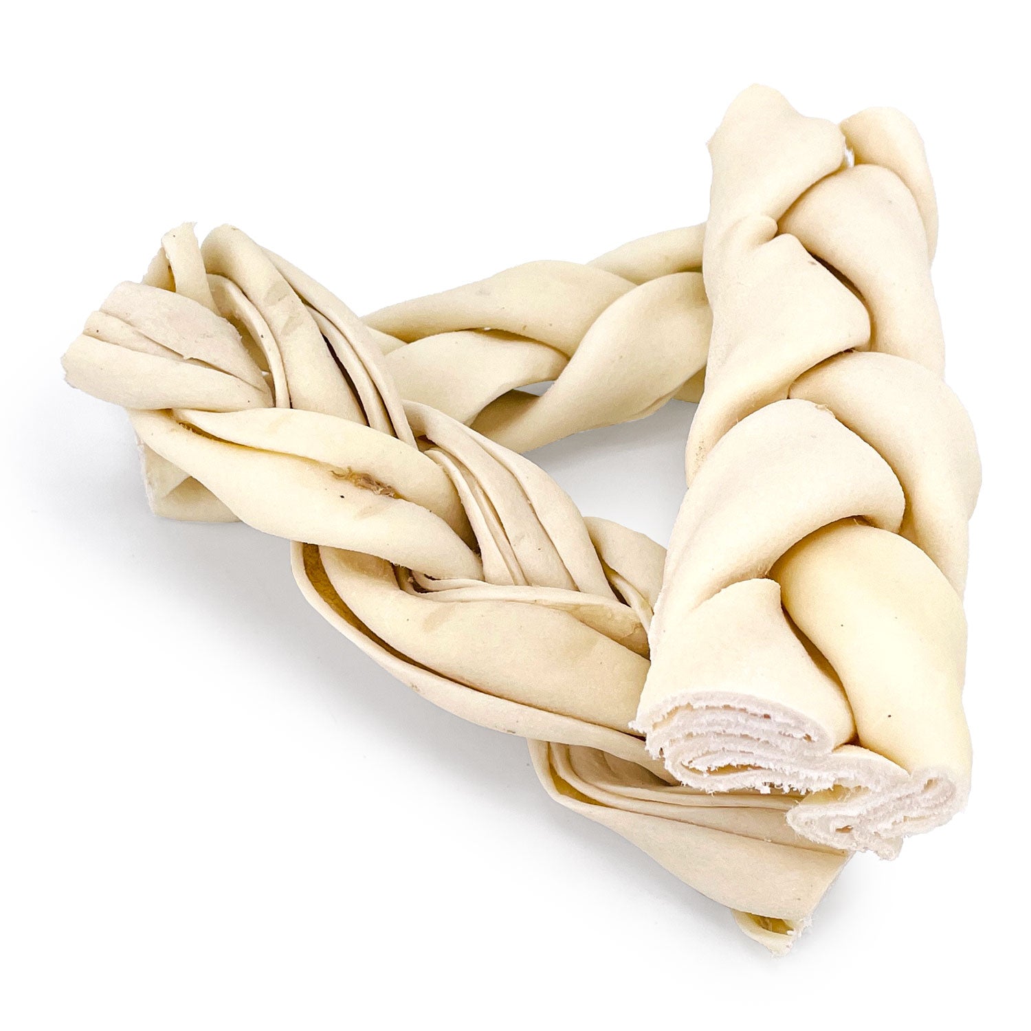 ValueBull USA Beef Rawhide Triple Braided Sticks, Premium Thick Cut, 6 Inch, 25 Count Bulk Pack - Thick - 25 Braids