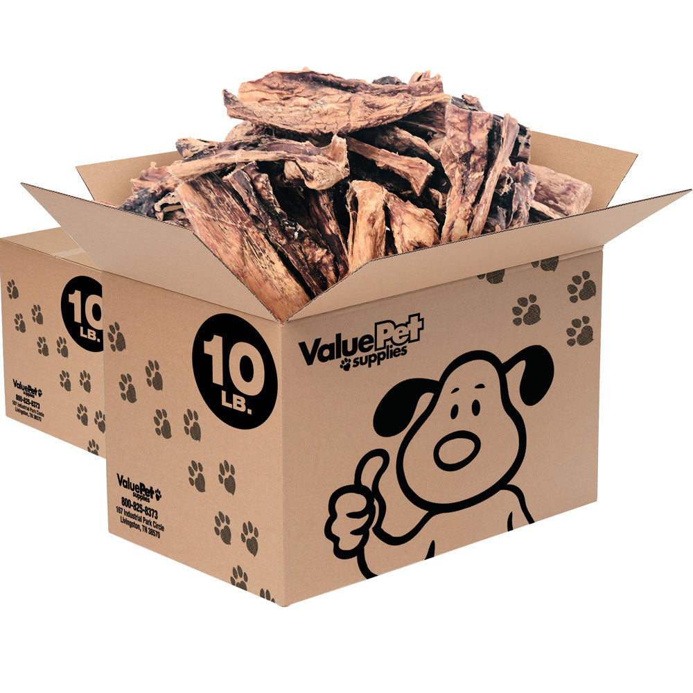 ValueBull Beef Lung Sticks, Premium 20 Pounds Bulk Pack - Stick - 20 Pound