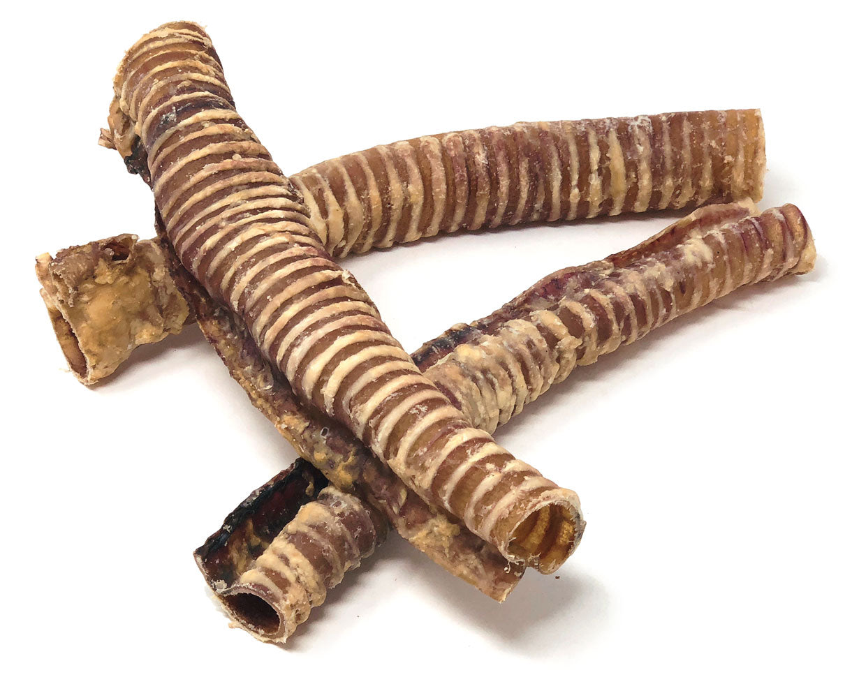 ValueBull Beef Trachea Dog Treats 10-12 Inch, 40 Count BULK PACK