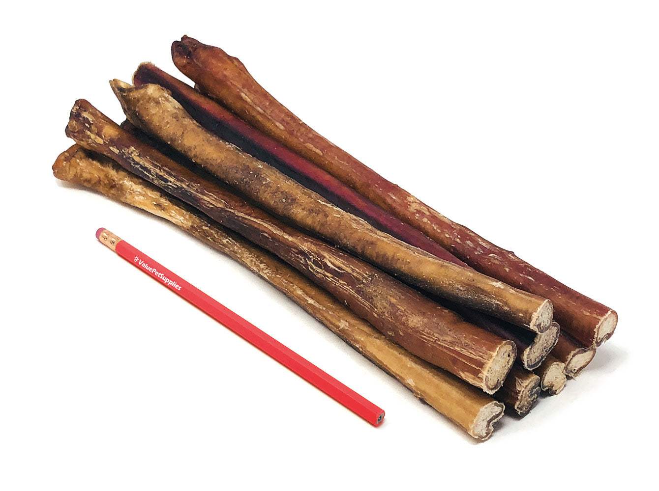 ValueBull Bully Sticks, Low Odor Premium Dog Chews, Jumbo 12", 50 ct