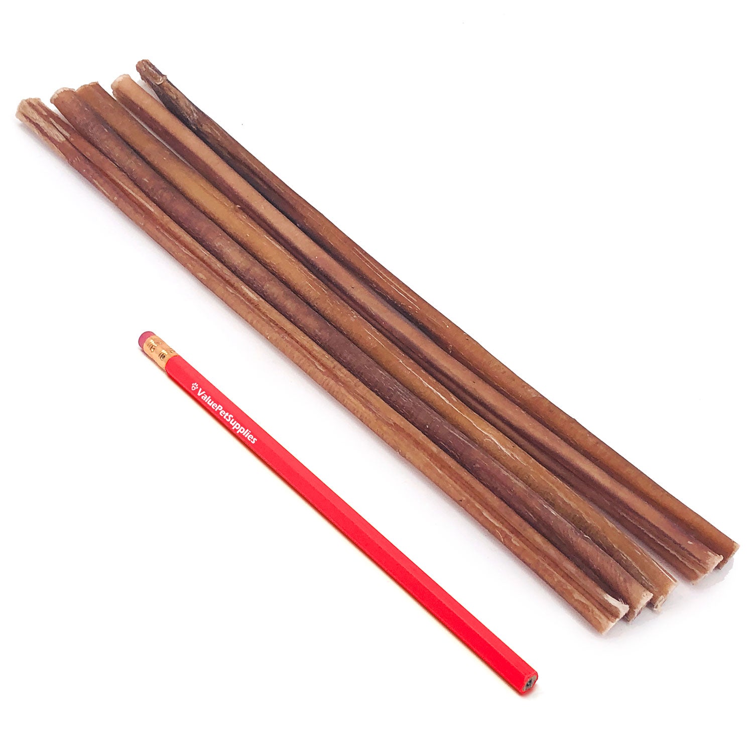 ValueBull Bully Sticks for Small Dogs, Thin 12 Inch, 50 Count