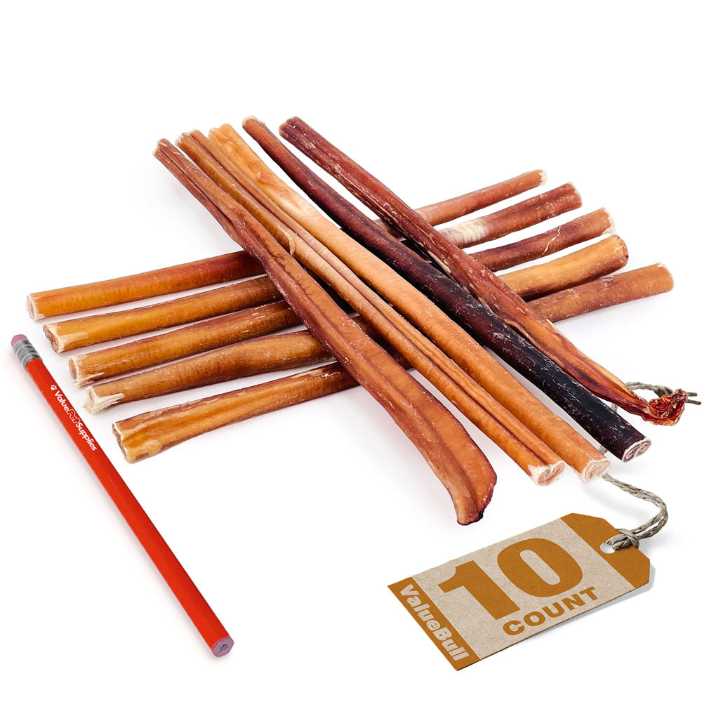 ValueBull USA Bully Sticks, Medium 12 Inch, 10 Count