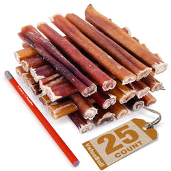 ValueBull USA Bully Sticks, Thick 6 Inch, 25 Count