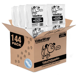 ValueWrap Male Wraps, Disposable Dog Diapers, 1-Tab X-Small, 144 Count