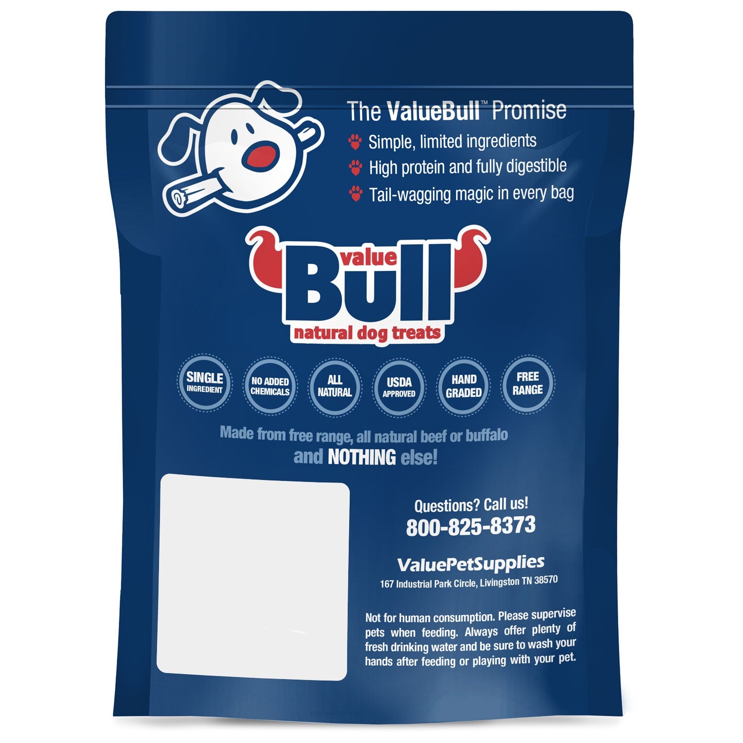 ValueBull Bully Sticks For Dogs, Medium 6 Inch, 10 Count