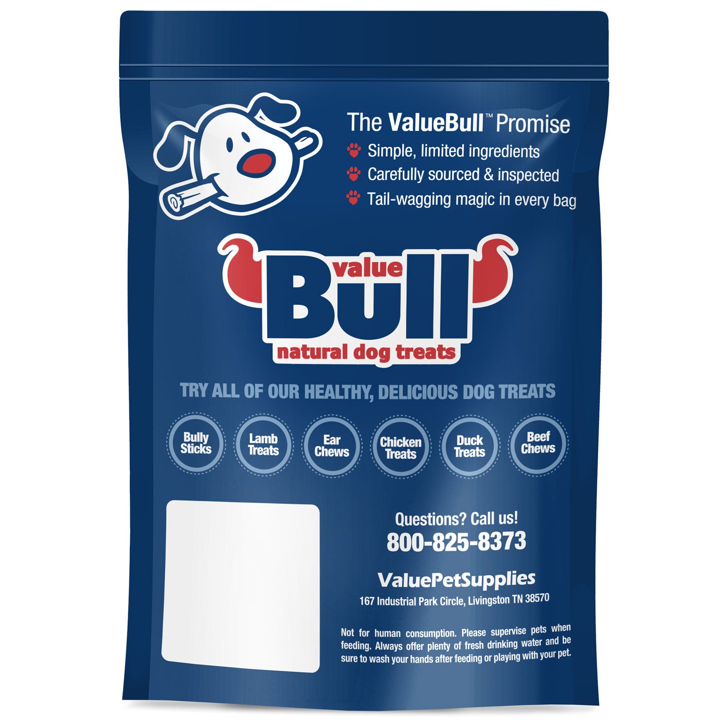 ValueBull USA Bully Stick Bits Dog Treats, 0-4 Inch, Odor Free, 2 Pounds