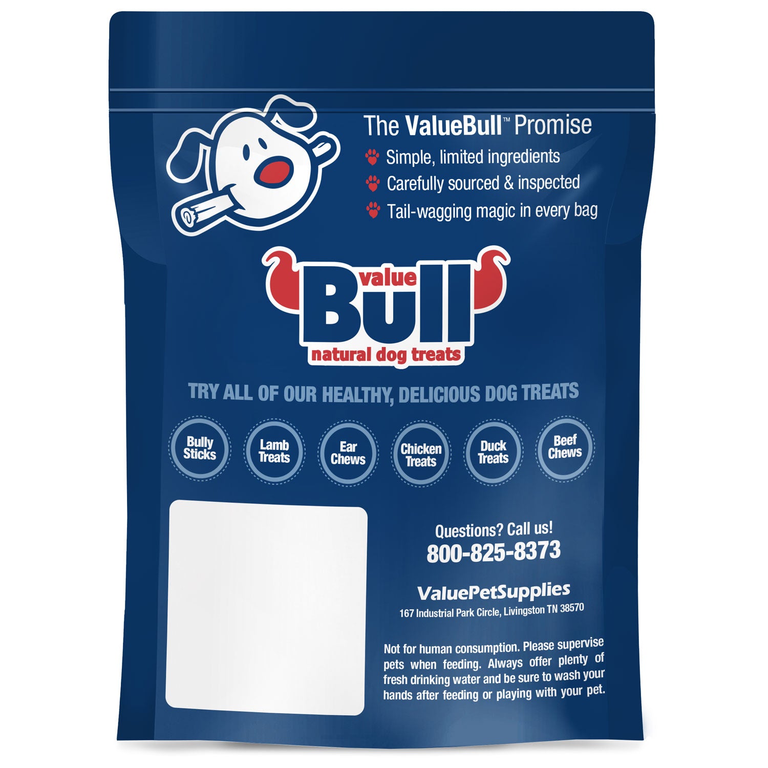 ValueBull Bully Sticks Dog Chews, 3-5 Inch, 2 Pounds