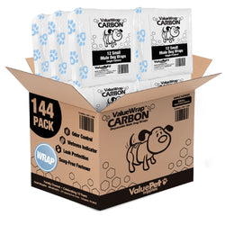 ValueWrap Male Wraps, Disposable Dog Diapers, Carbon, 1-Tab Small, 144 Count