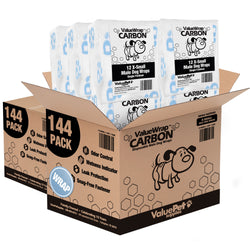 ValueWrap Male Wraps, Disposable Dog Diapers, Carbon, 1-Tab Extra Small, 288 Count BULK PACK