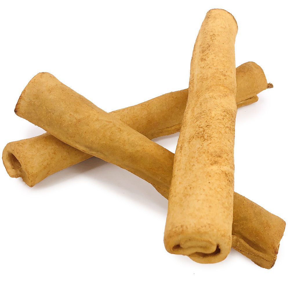 ValueBull USA Retriever Rolls for Small Dogs, Premium Thick Cut Rawhide, Thin 5 Inch, Smoked, 400 Count WHOLESALE PACK