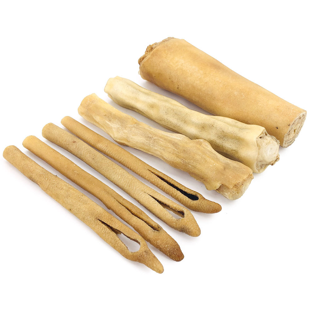 ValueBull Cow Tails Dog Chews, Varied Shapes, 10 Pounds BULK PACK