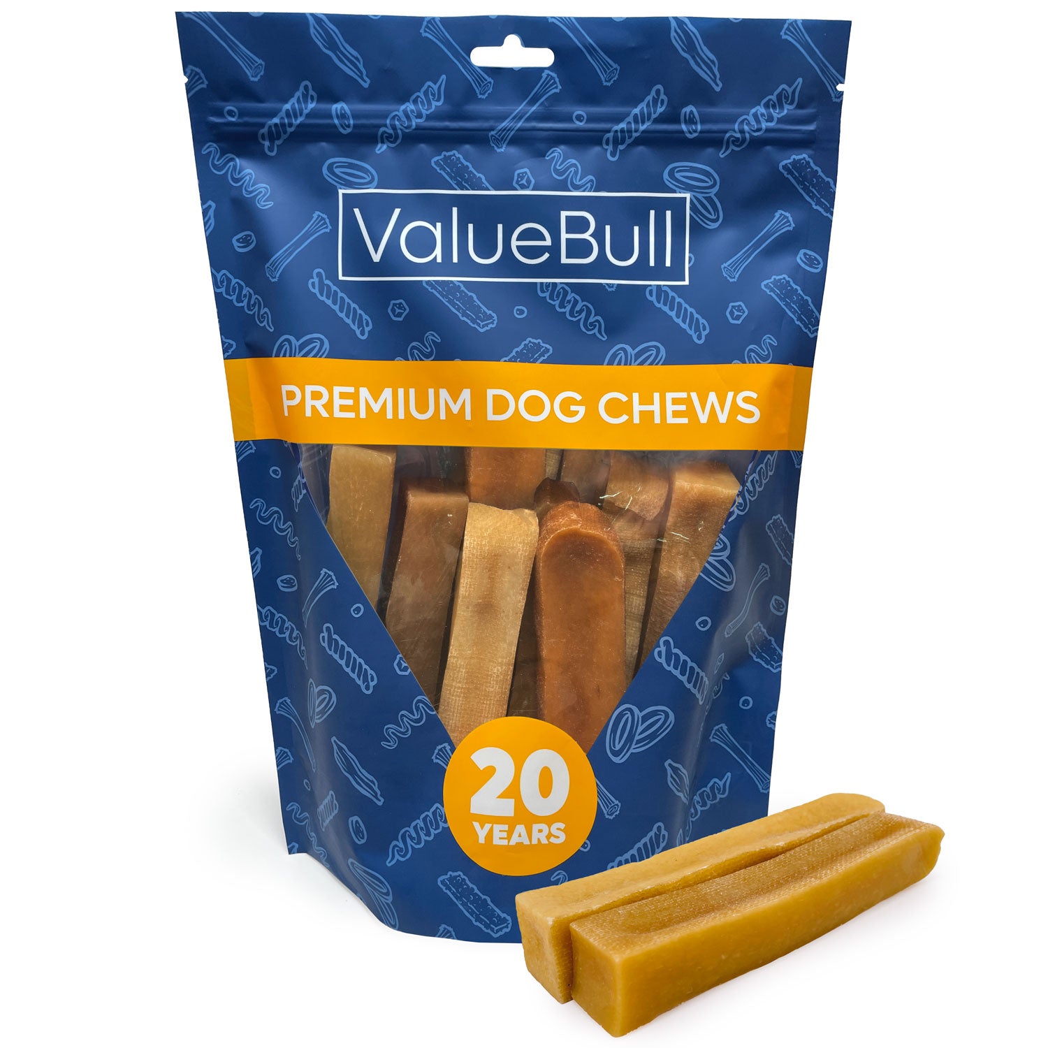 ValueBull Himalayan Yak Cheese Dog Chews, Large, 10 ct