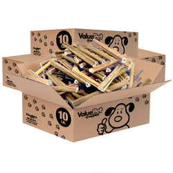 ValueBull USA Collagen Sticks, Premium Beef Dog Chews, 4-6 Inch Varied, 40 Pound WHOLESALE PACK