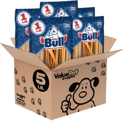 ValueBull USA Collagen Sticks, Premium Beef Dog Chews, 7-12 Inch Varied, 5 Pound