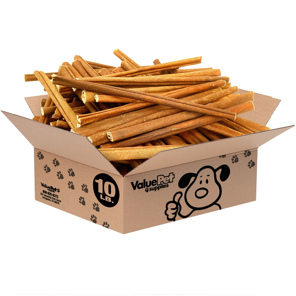 ValueBull USA Collagen Sticks, Premium Beef Dog Chews, 7-12" Varied, 10 Pound BULK PACK