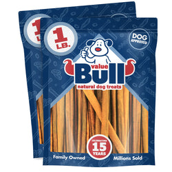 ValueBull USA Collagen Sticks, Premium Beef Dog Chews, 7-12 Inch Varied, 2 Pound