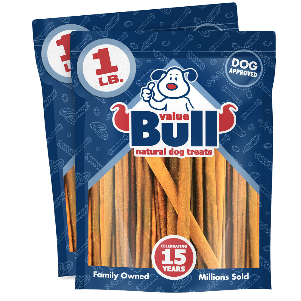 ValueBull USA Collagen Sticks, Premium Beef Dog Chews, 7-12 Inch Varied, 2 Pound